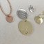 Medailonek s gravírováním - Barva zlata: Růžové (AU585/1000), Gravírování: Prosím uvést do poznámky, Velikost medailonku: 9 mm srdíčko