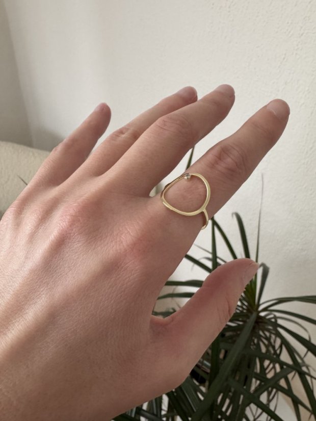 Prstýnek TA Karma - Barva zlata: Růžové (AU585/1000), Velikost prstýnku: 59