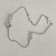 Řetízkový náramek s písmenkem (6 mm)