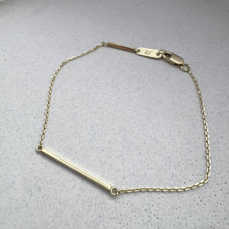 Řetízkový náramek ROVNOVÁHA - Barva zlata: Bílé (Au585/1000), Délka náramku (celková): 19 cm