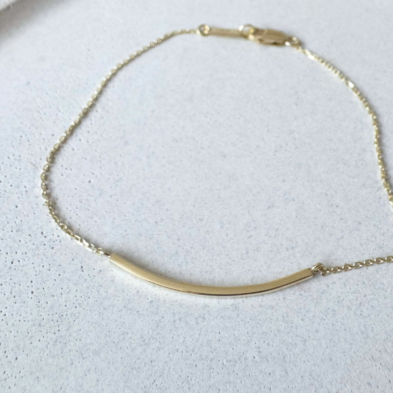 Náramek SETU - Barva zlata: Bílé (Au585/1000), Délka náramku (celková): 22 cm
