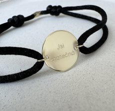 Náramek s medailonkem 14 mm, dírky na boku