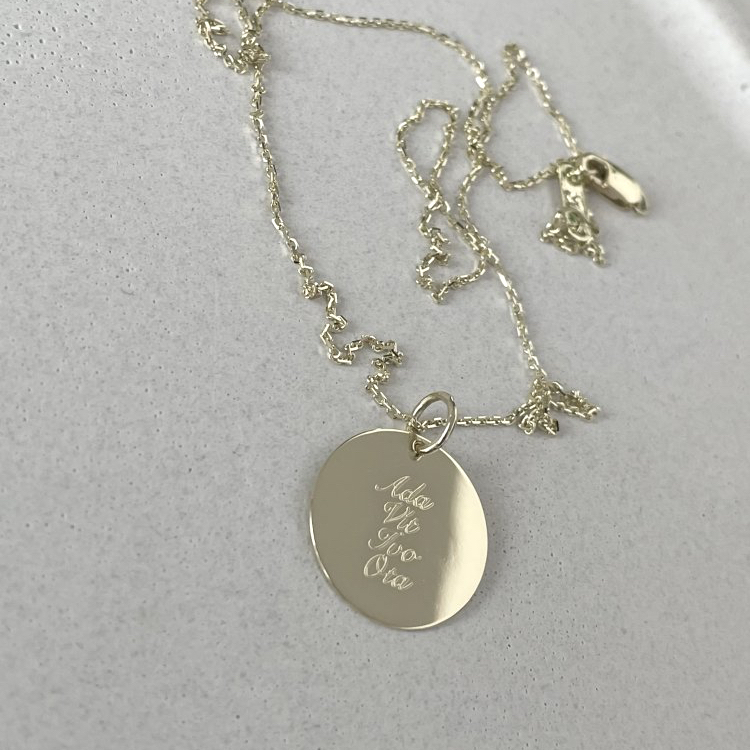 Řetízek s medailonkem 17 mm