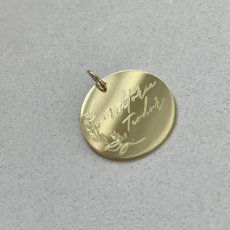 Medailonek 17 mm s gravírováním